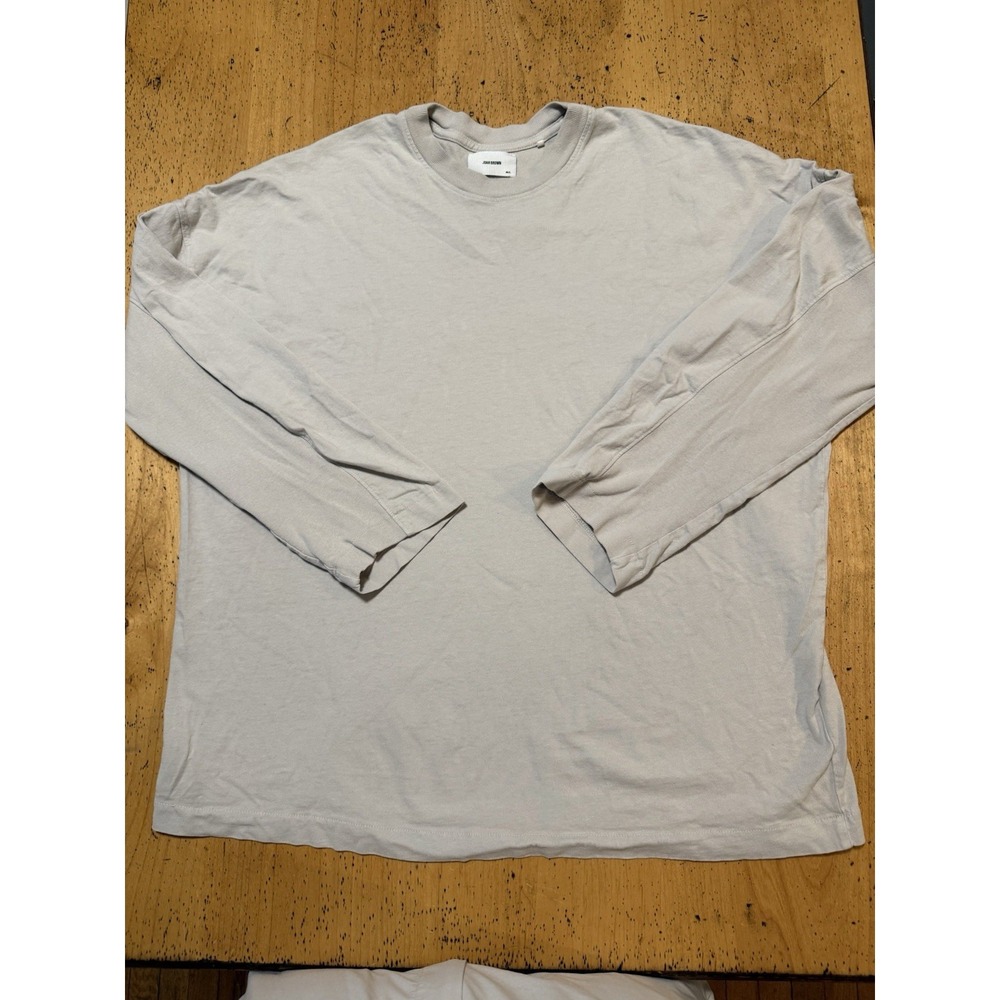 Joah Brown Shirt Mens Medium Large Gray‎ Long Sleeves